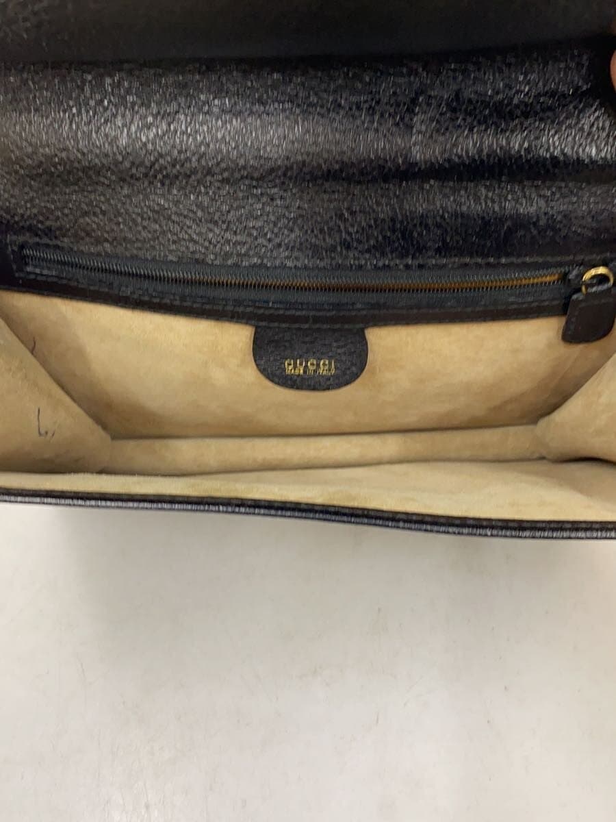 GUCCI Second Bag Leather BLK Solid 0181660940 6