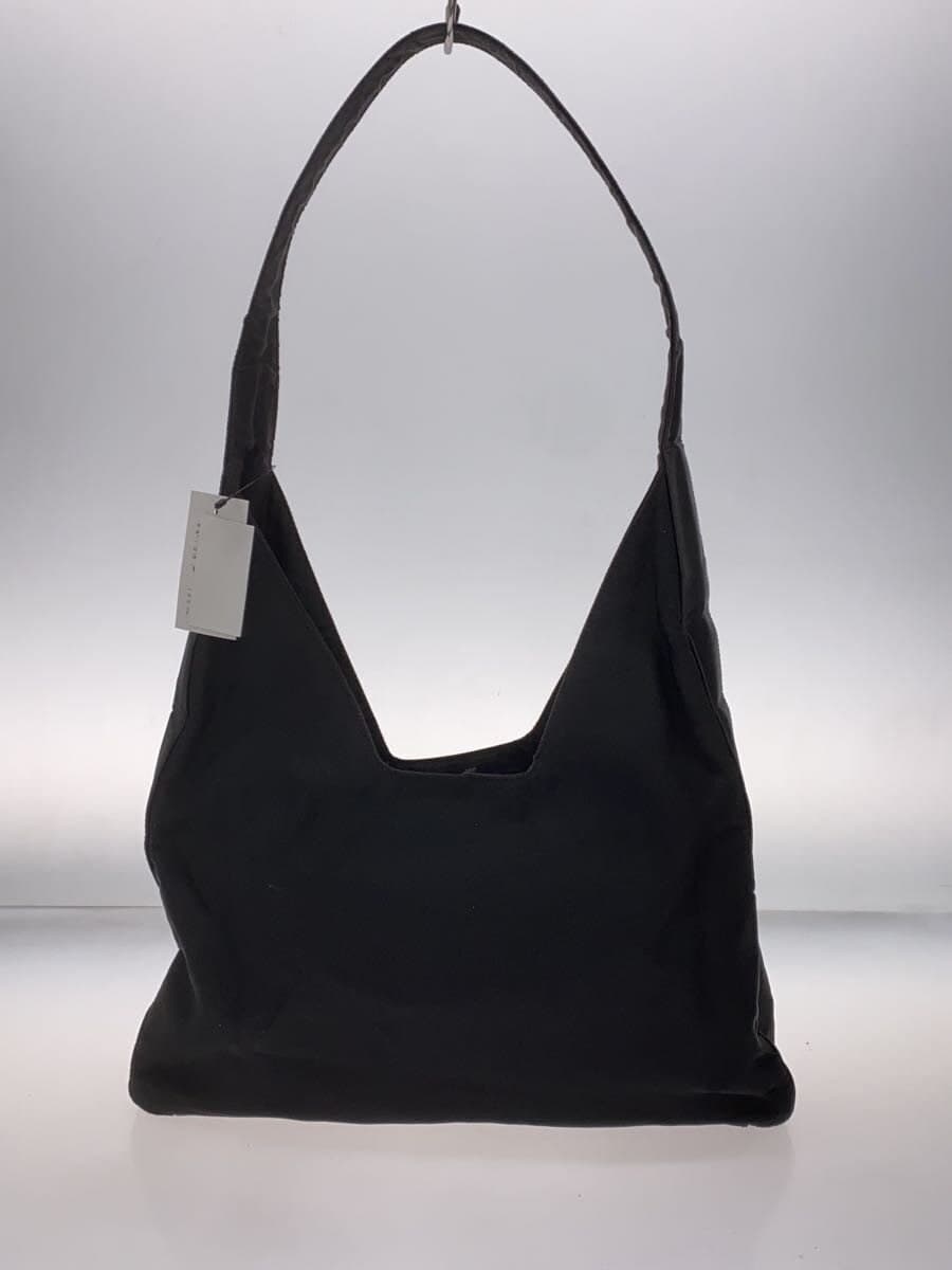 PRADA Triangle Logo One Shoulder Shoulder Bag Nylon BLK Solid 3