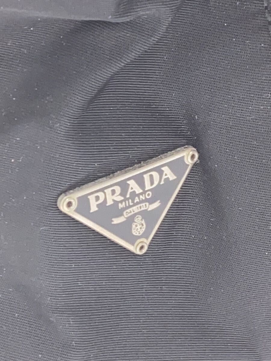 PRADA Triangle Logo One Shoulder Shoulder Bag Nylon BLK Solid 5