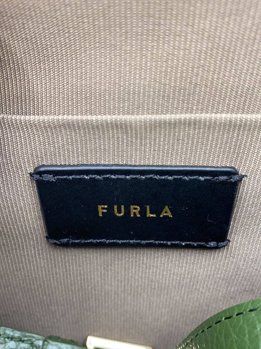 FURLA Handbag Tweed Green Check 5