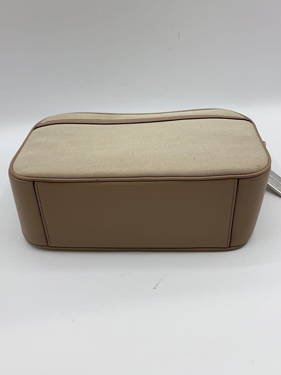 COACH Camera Bag Canvas BEG Solid Color 4