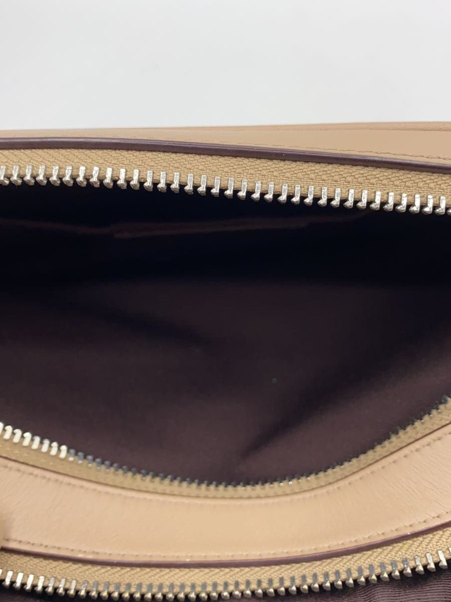 COACH Camera Bag Canvas BEG Solid Color 6