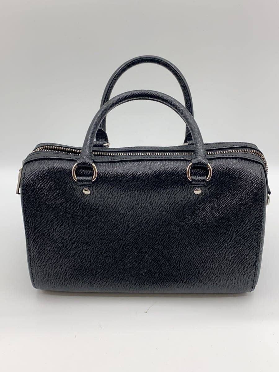 COACH Handbag Leather Black Solid Color 79946 3