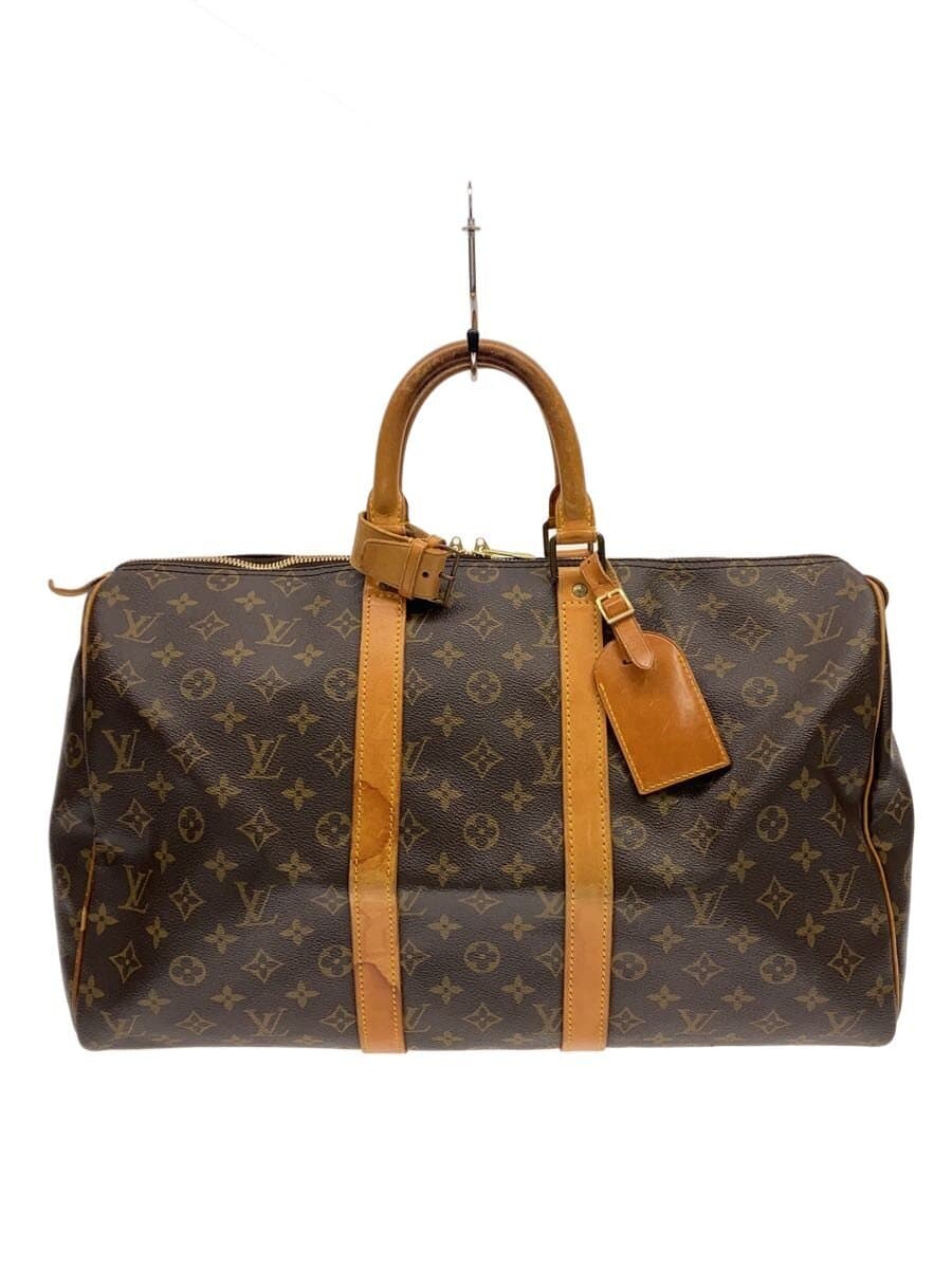 LOUIS VUITTON Keepall 45_Monogram Canvas PVC BRW