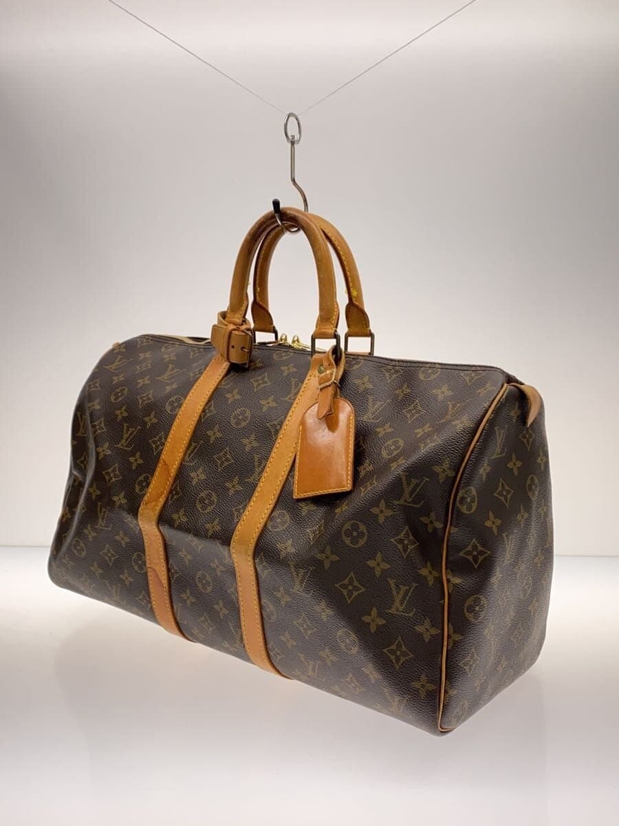LOUIS VUITTON Keepall 45_Monogram Canvas PVC BRW 2