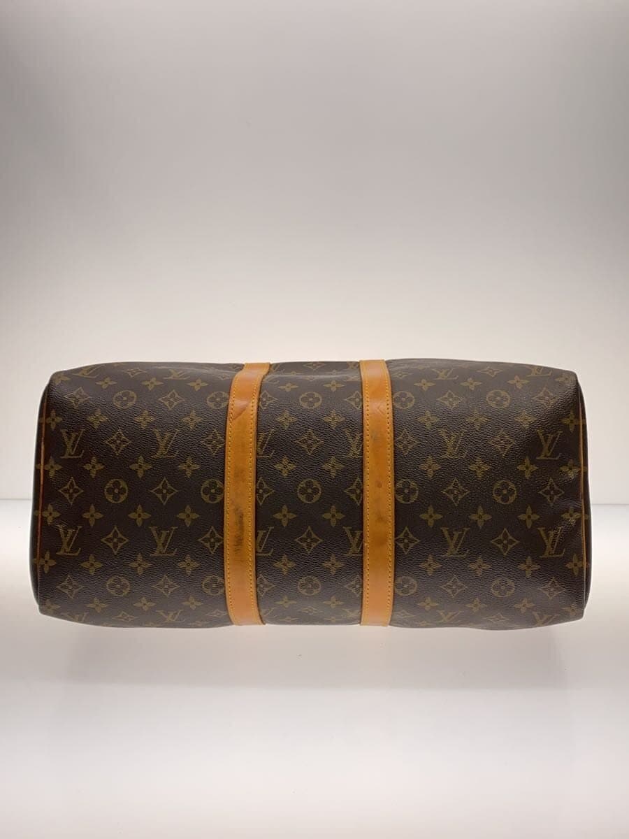 LOUIS VUITTON Keepall 45_Monogram Canvas PVC BRW 4