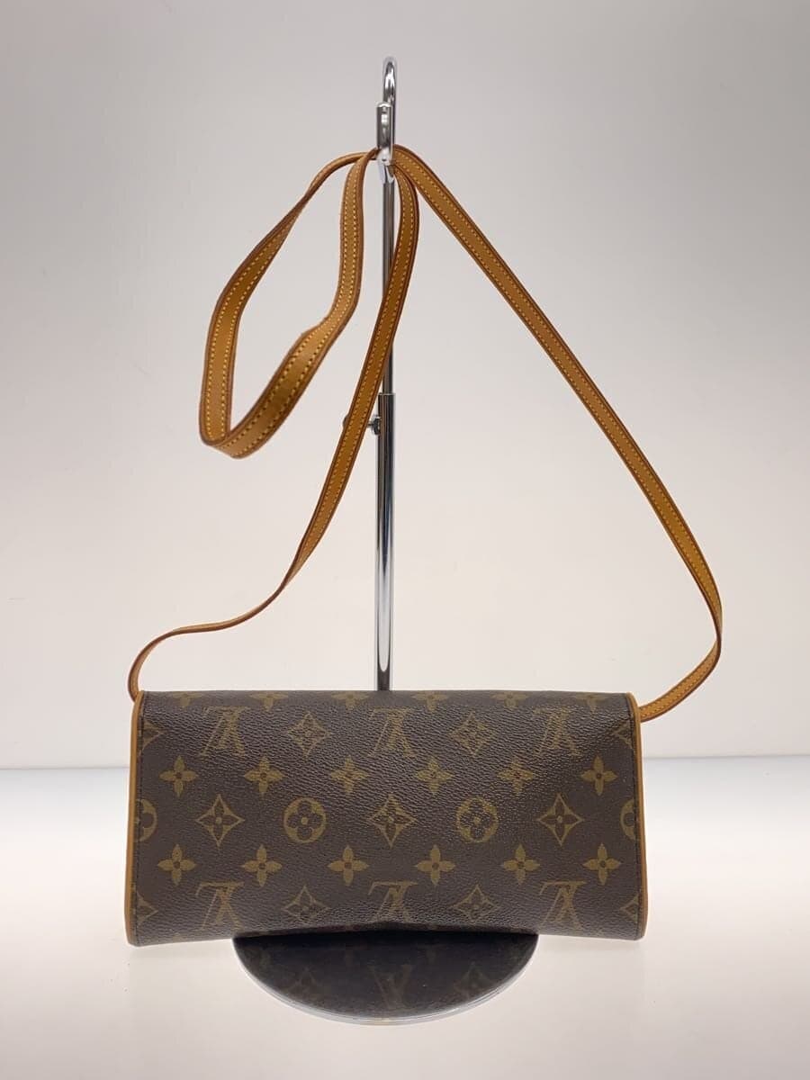LOUIS VUITTON Pochette Twin GM_Monogram Canvas PVC BRW 3