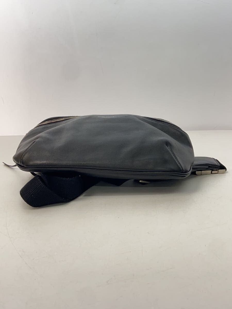 SAINT LAURENT Waist Bag Saint Laurent Leather BLK FLY505671 Black Black 4