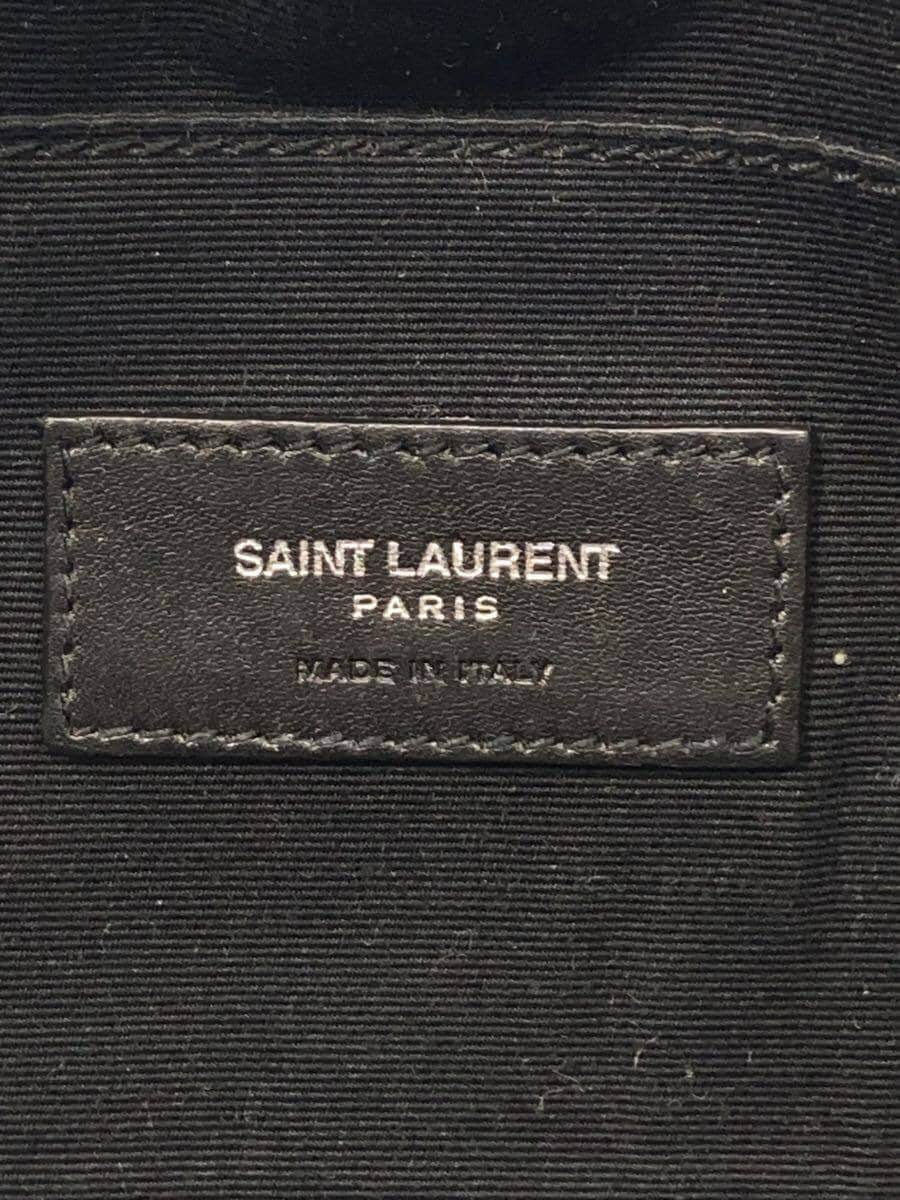 SAINT LAURENT Waist Bag Saint Laurent Leather BLK FLY505671 Black Black 5