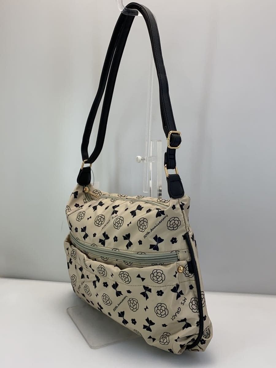 M’S GRACY Shoulder Bag Polyester BEG All Over Pattern 2