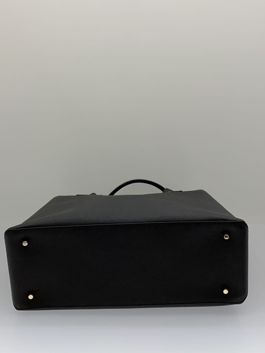 agnes b VOYAGE tote bag cowhide BLK plain CR11S-01 4