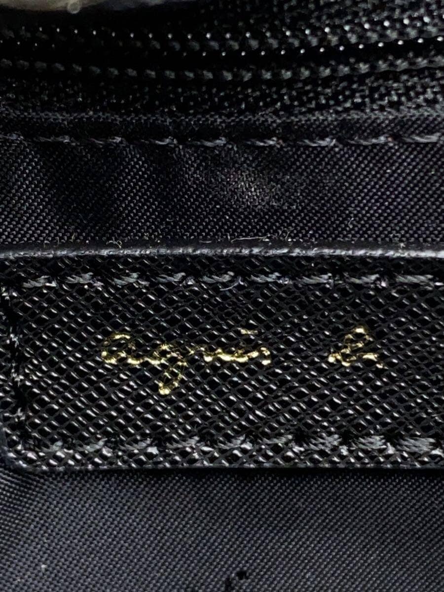 agnes b VOYAGE tote bag cowhide BLK plain CR11S-01 5