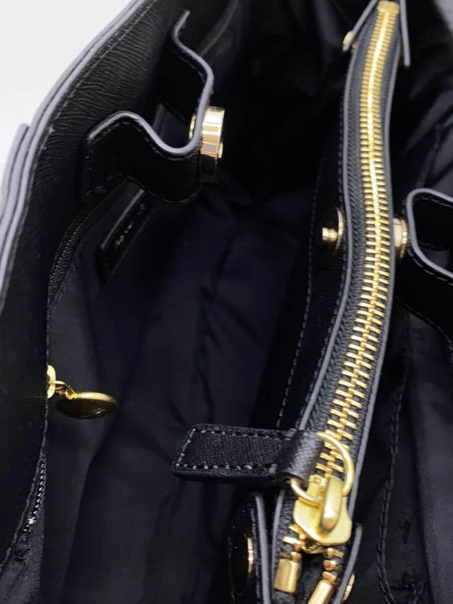 agnes b VOYAGE tote bag cowhide BLK plain CR11S-01 6