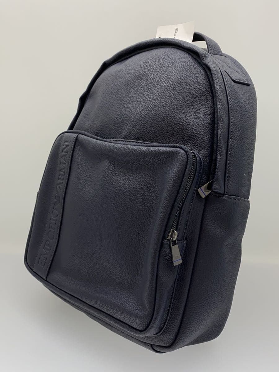 EMPORIO ARMANI Backpack Leather NVY Solid Color 2
