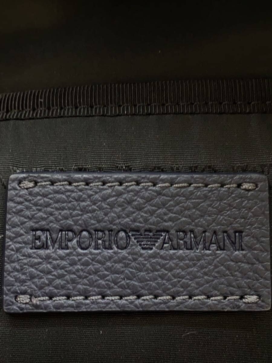 EMPORIO ARMANI Backpack Leather NVY Solid Color 5
