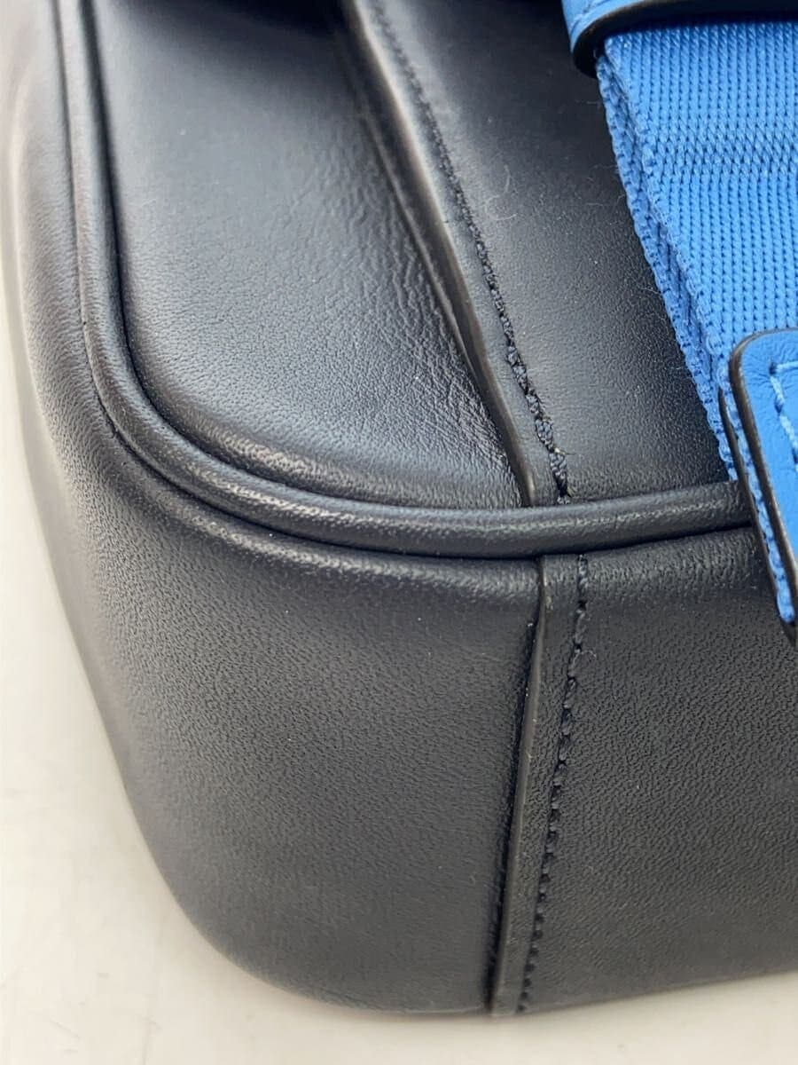 COACH shoulder bag Coach Navy Dark Blue Leather NVY C5300 7