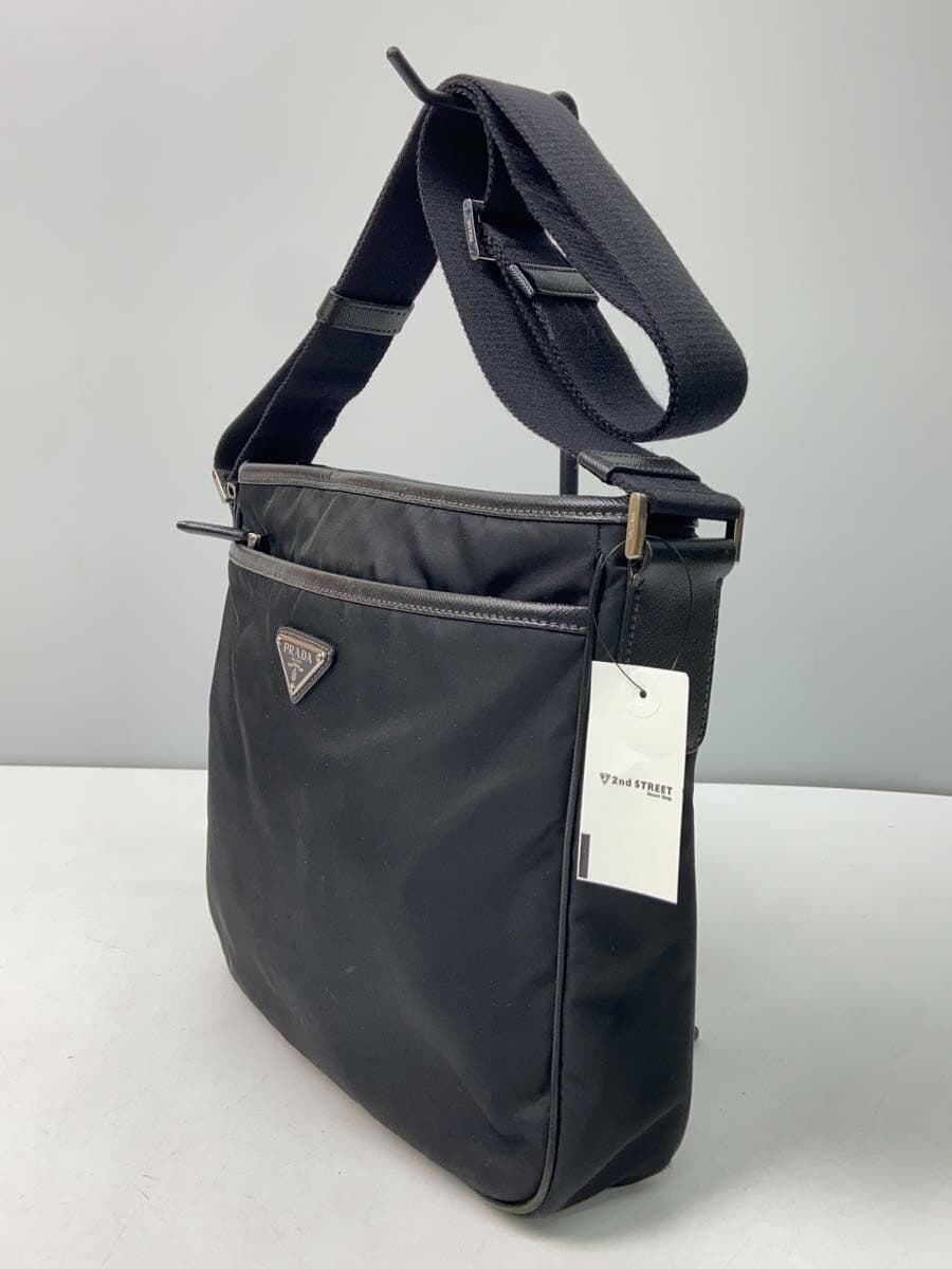 PRADA shoulder bag Prada Black Nylon BLK Plain 2