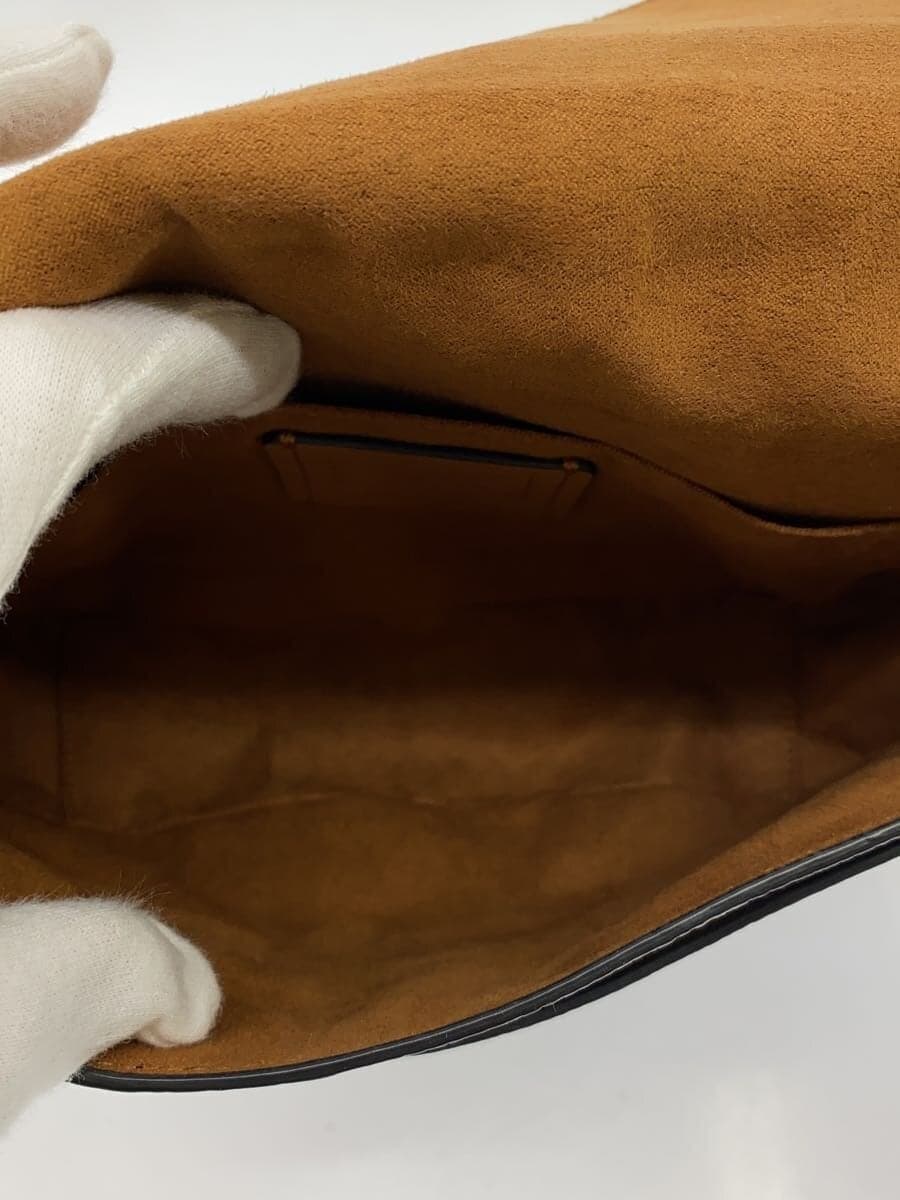 COACH Shoulder Bag Leather Black Solid Color CB896 6