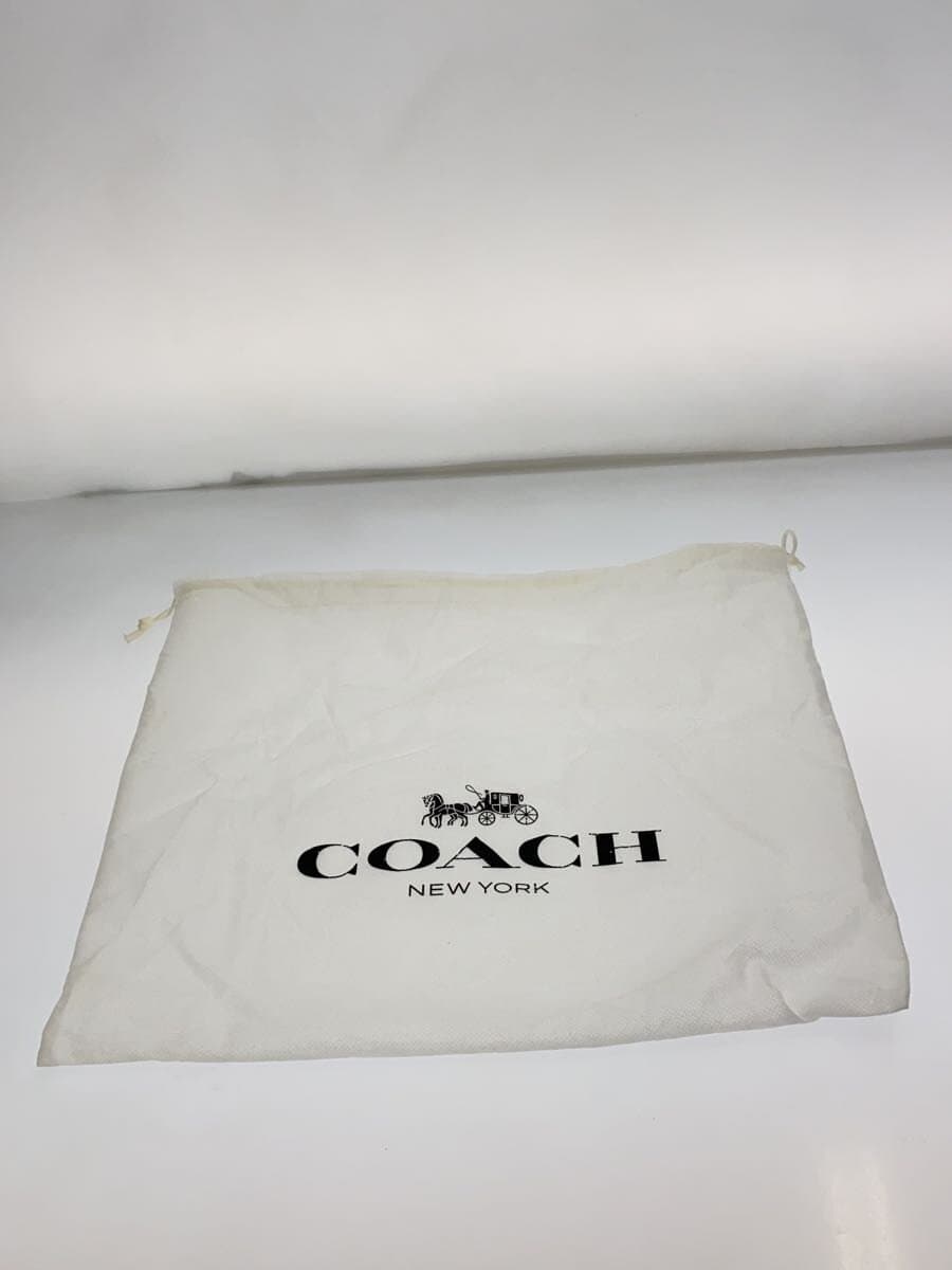 COACH Shoulder Bag Leather Black Solid Color CB896 7