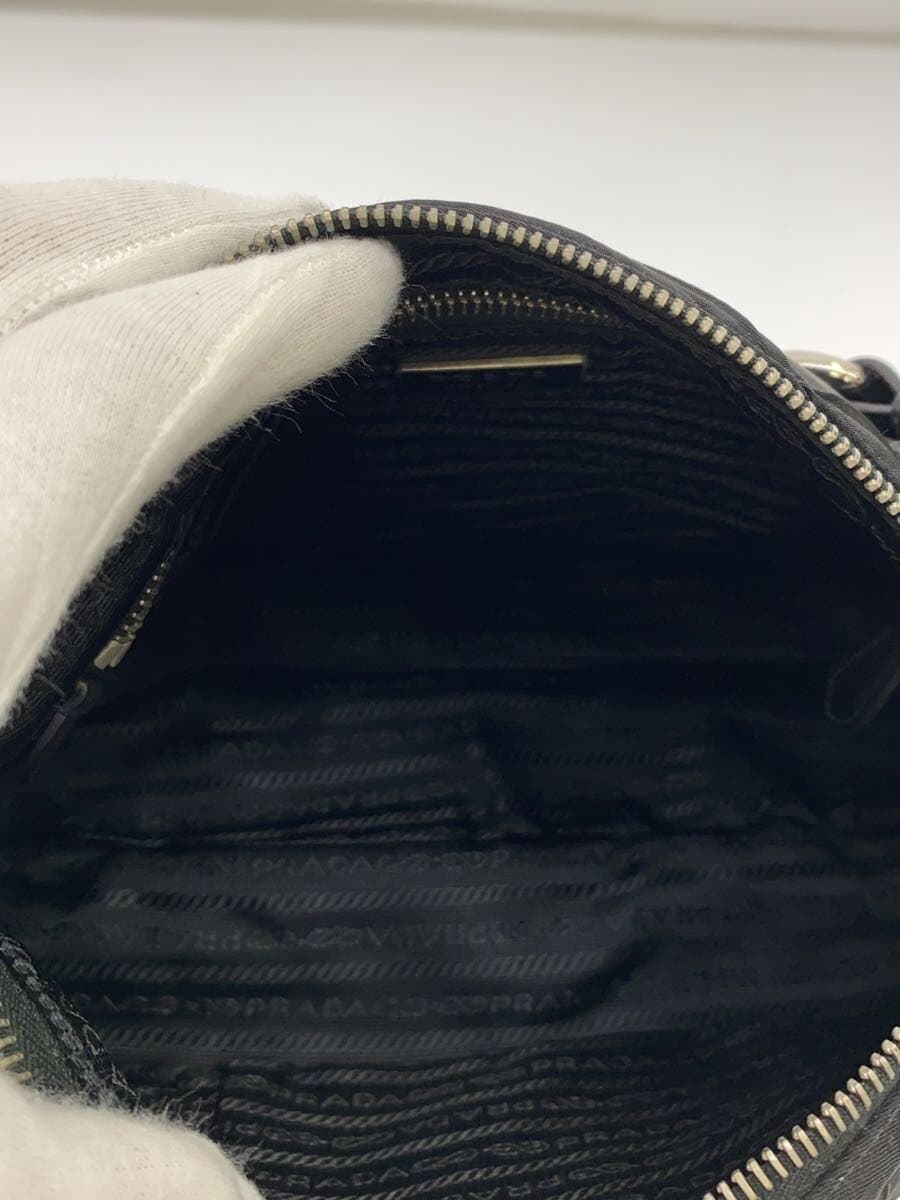 PRADA Handbag Nylon Black Solid Color 6