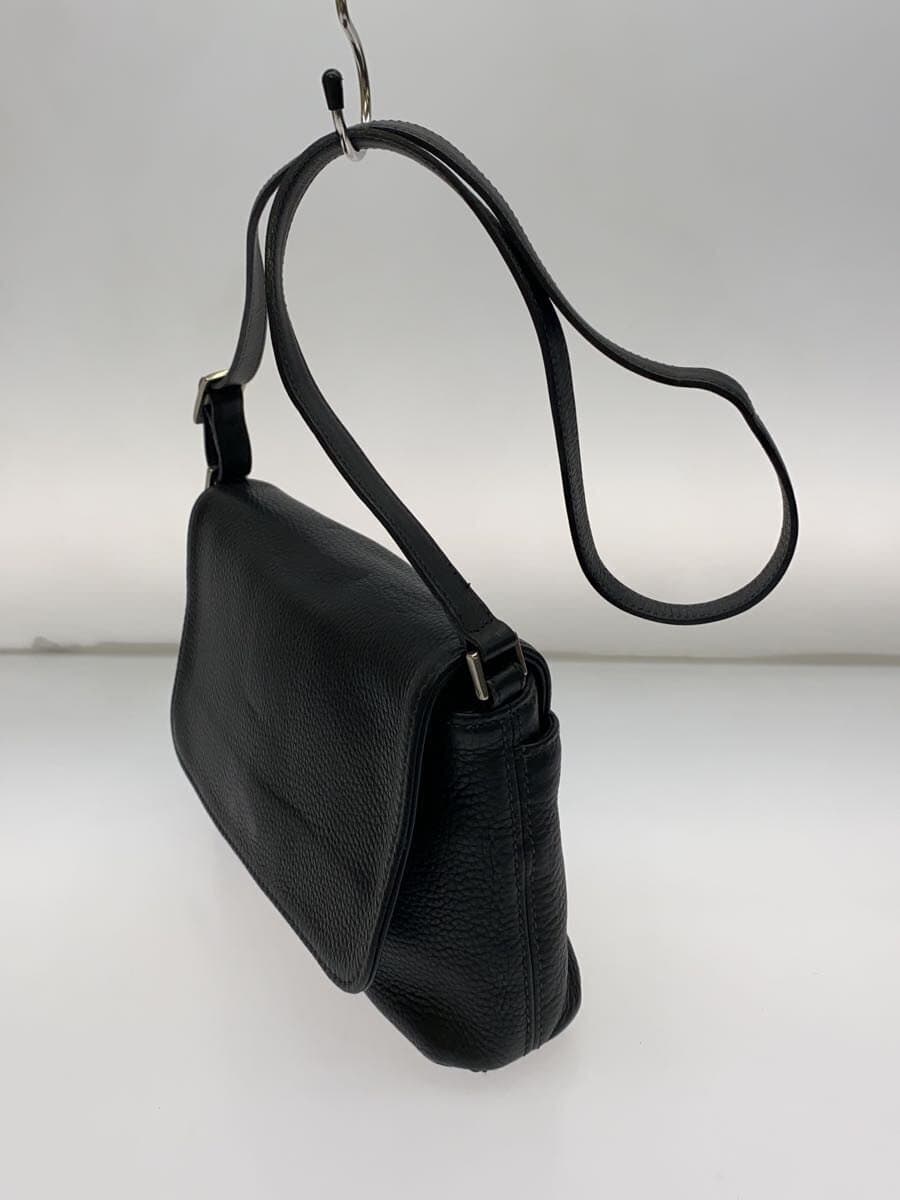COACH Shoulder Bag Leather Black Solid Color 6801 2