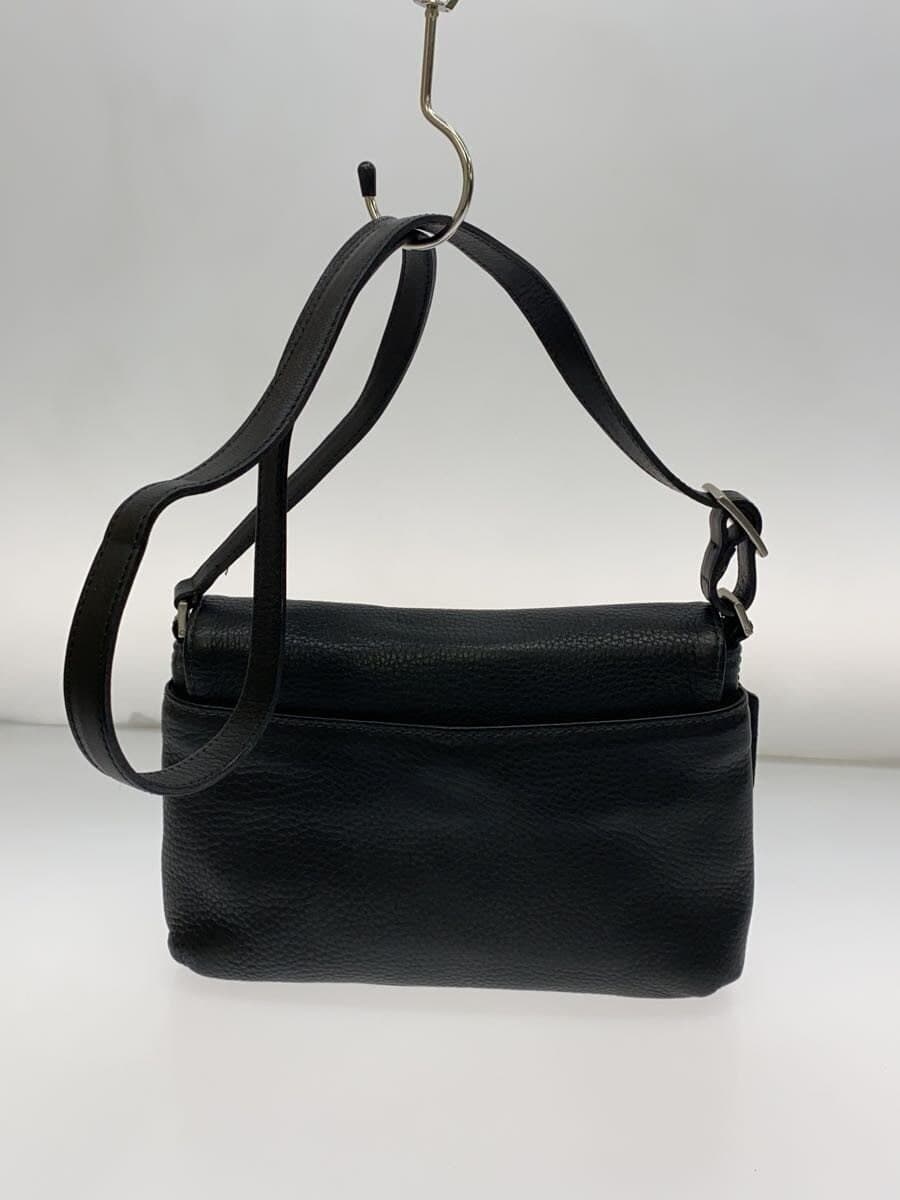 COACH Shoulder Bag Leather Black Solid Color 6801 3