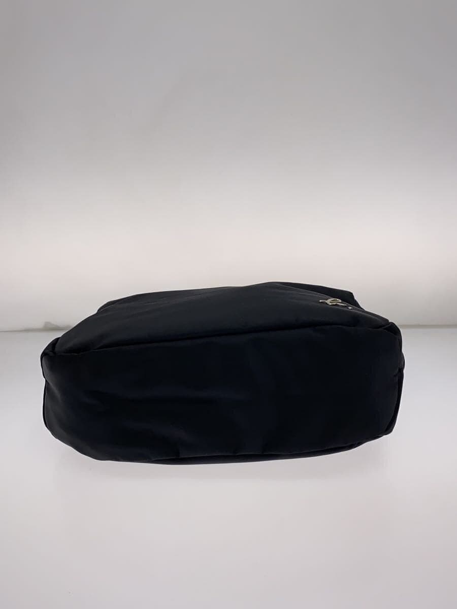 agnes b. Shoulder Bag Nylon Black Solid Color ES30-05 4