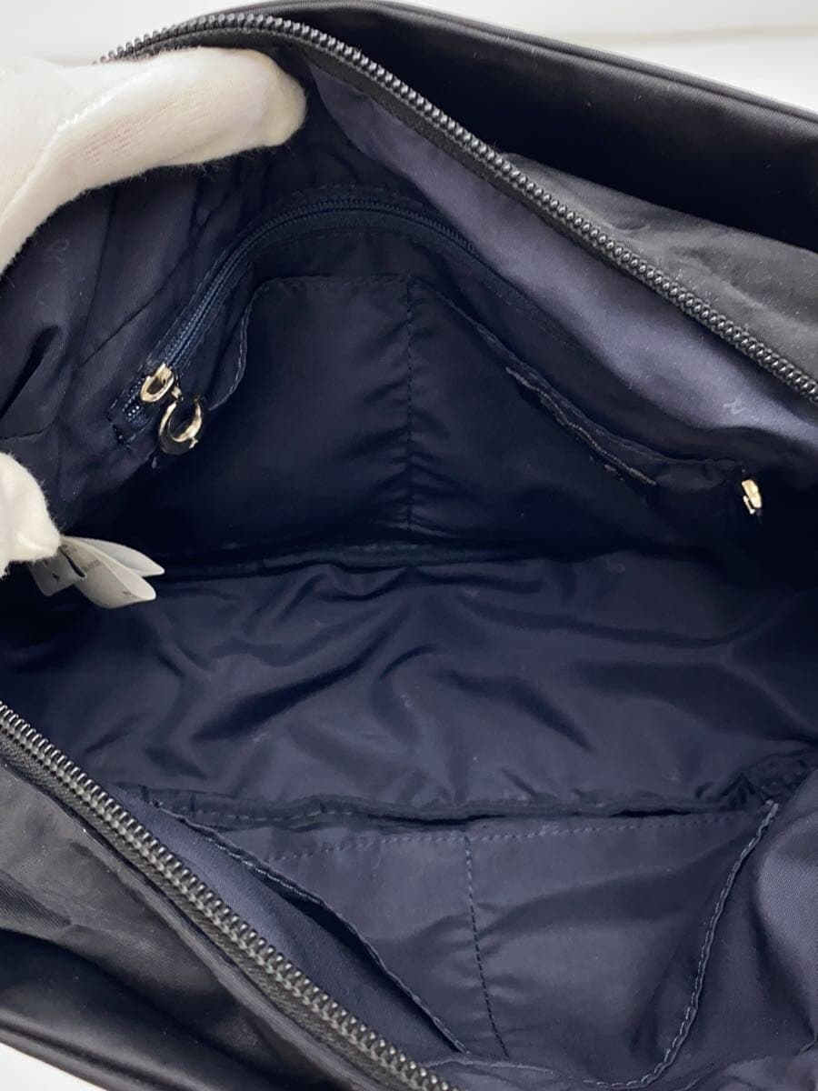 agnes b. Shoulder Bag Nylon Black Solid Color ES30-05 6