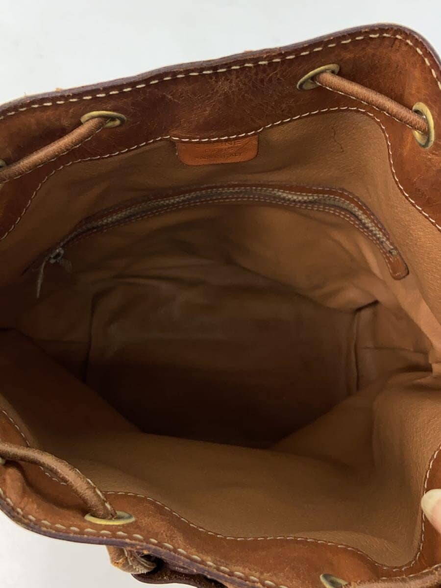 CELINE Shoulder Bag Leather All-over Print Celine Brown 6