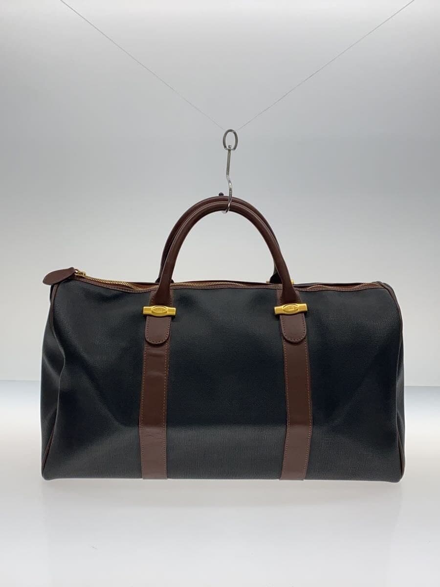 dunhill Boston Bag Leather BRW Solid 3