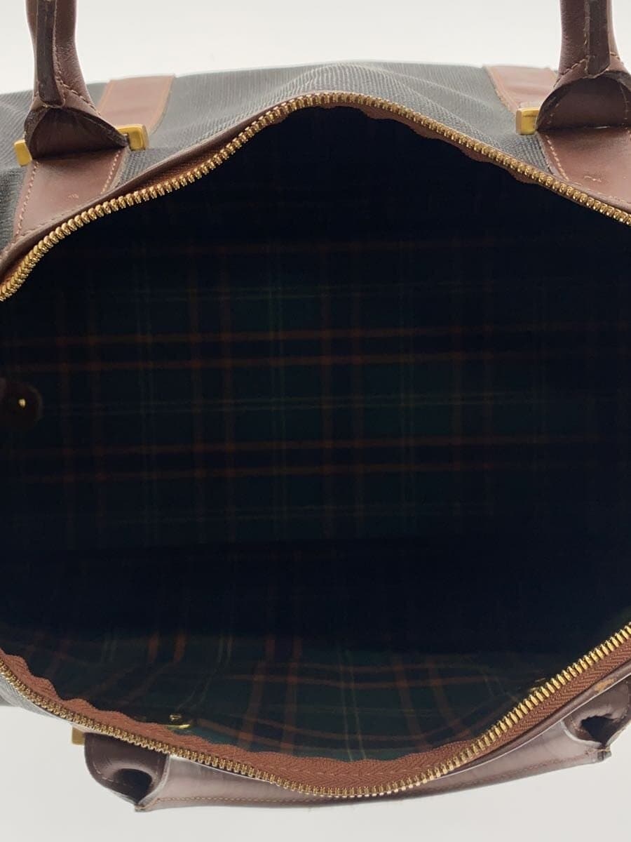 dunhill Boston Bag Leather BRW Solid 6