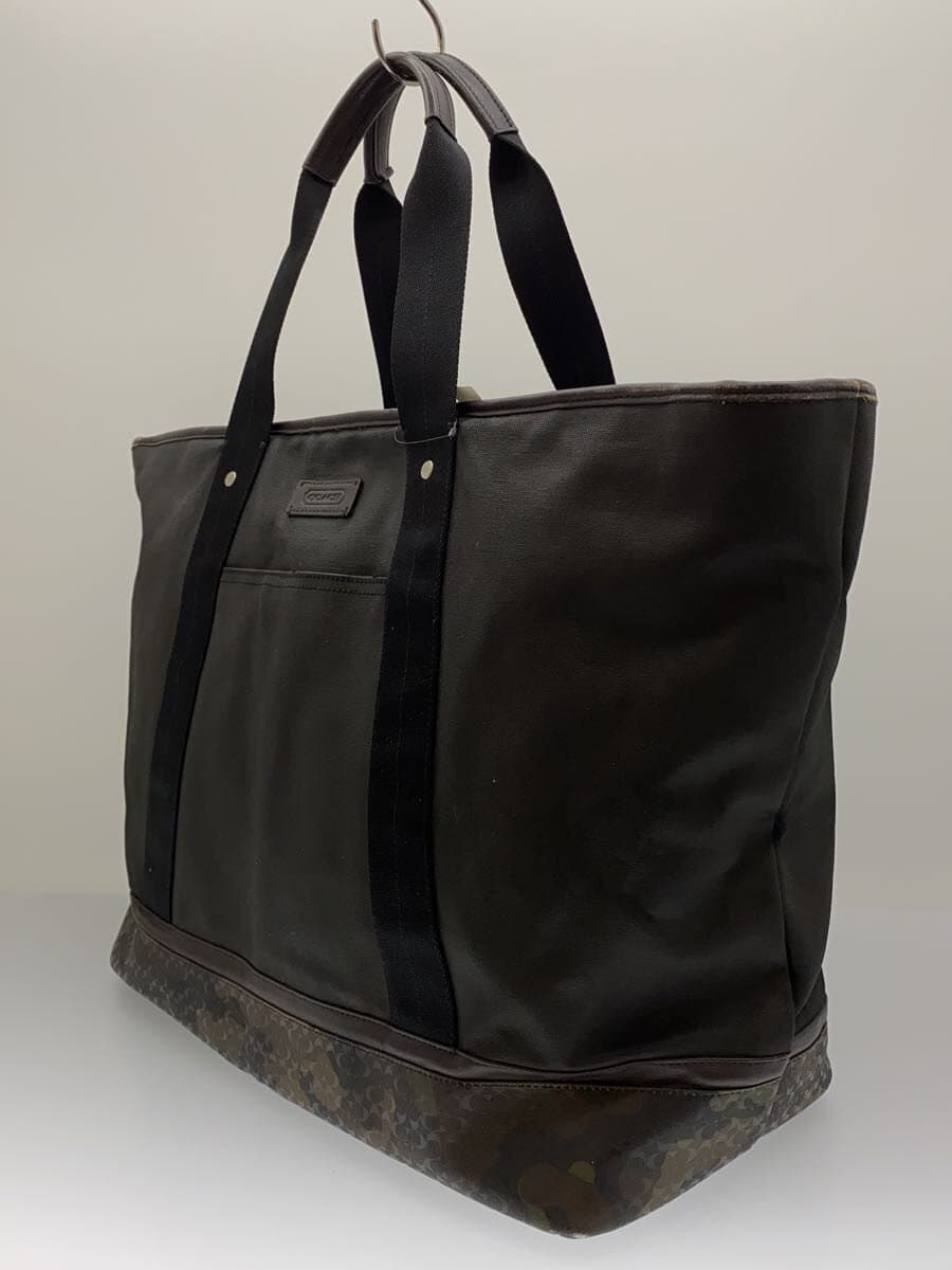 COACH Tote Bag Nylon Black Camouflage F70832 2