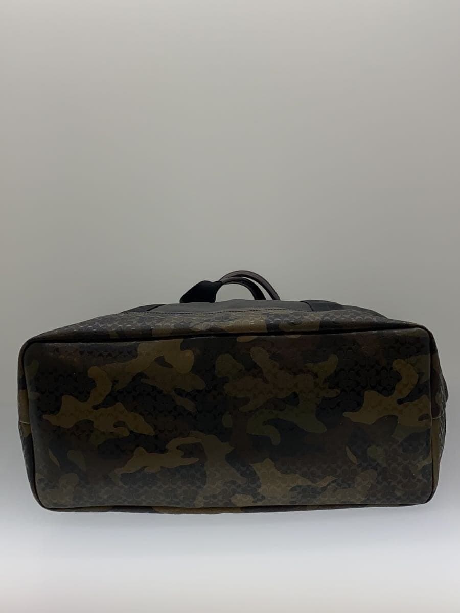 COACH Tote Bag Nylon Black Camouflage F70832 4