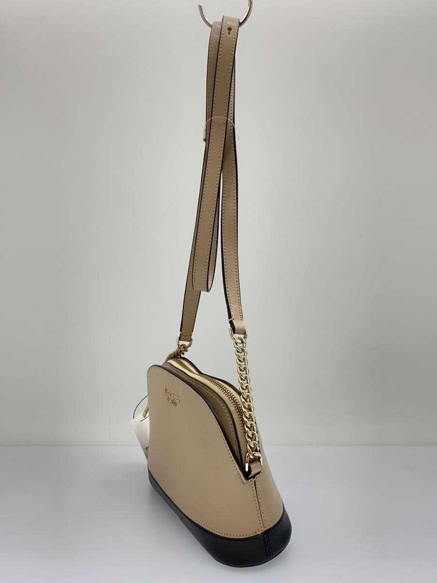 kate spade new york SPENCER SMALL DOME CROSSBODY Shoulder Bag Leather BEG 2