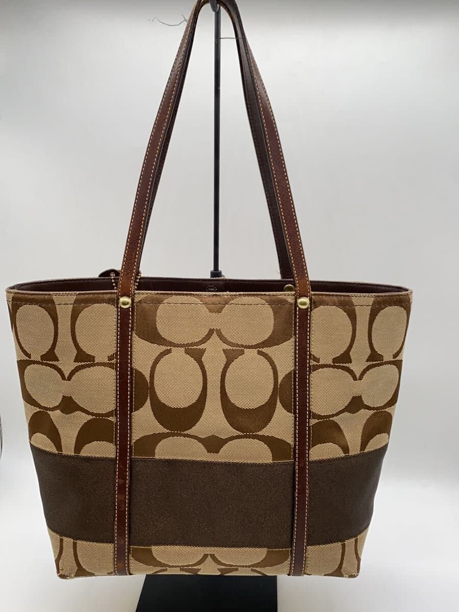 COACH Tote Bag_Signature Canvas BRW 3