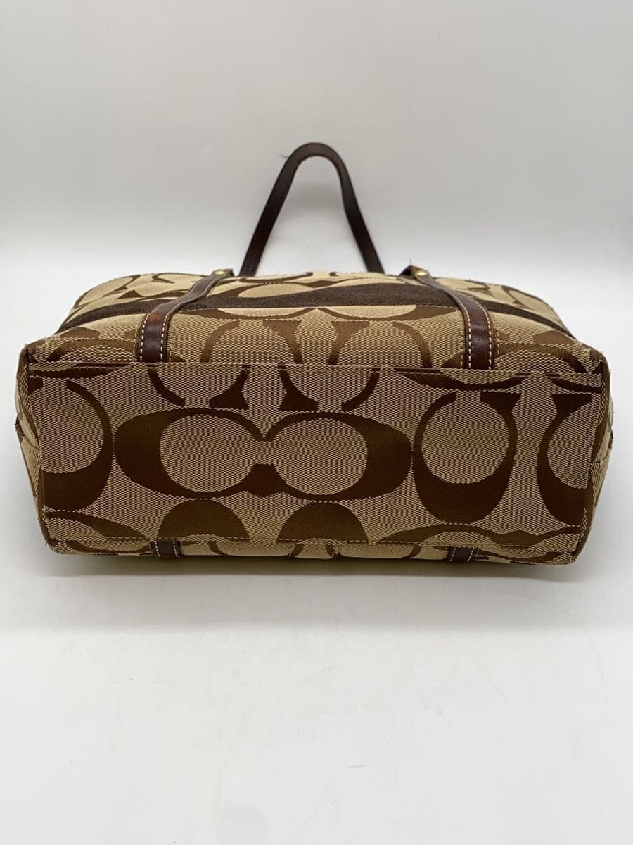 COACH Tote Bag_Signature Canvas BRW 4
