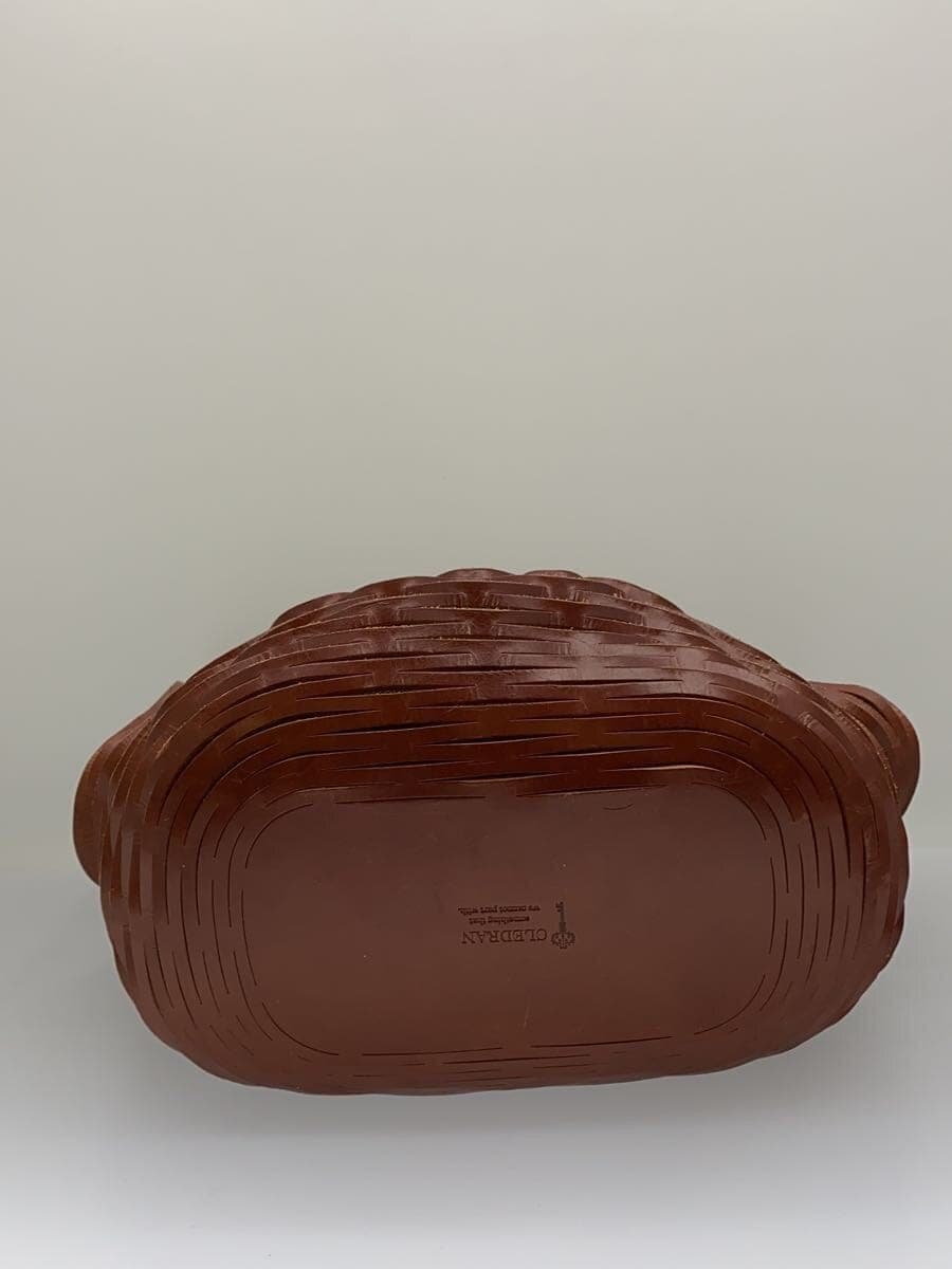 CLEDRAN Mesh Tote Bag Leather BRW 4