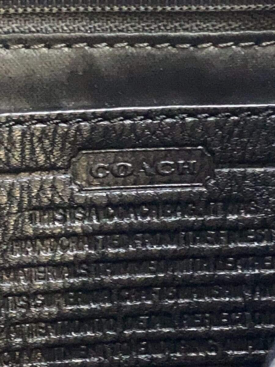 COACH Shoulder Bag Canvas BLK All-over Pattern F24032 5