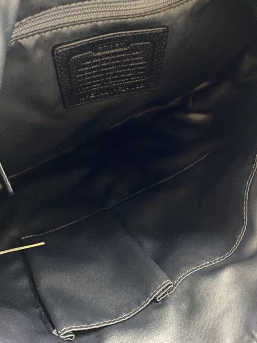 COACH Shoulder Bag Canvas BLK All-over Pattern F24032 6