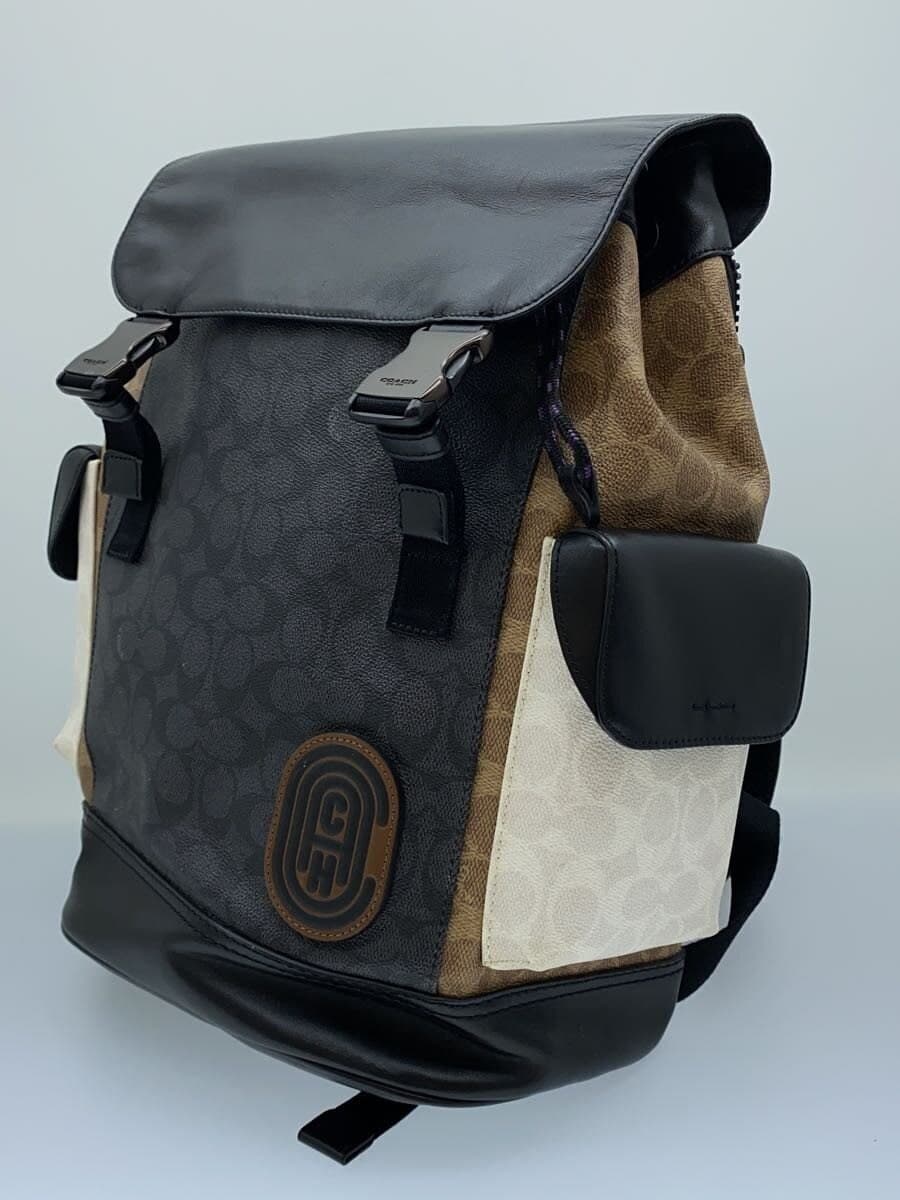 COACH Backpack Leather BLK 5091 2