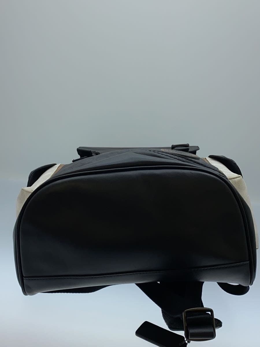 COACH Backpack Leather BLK 5091 4