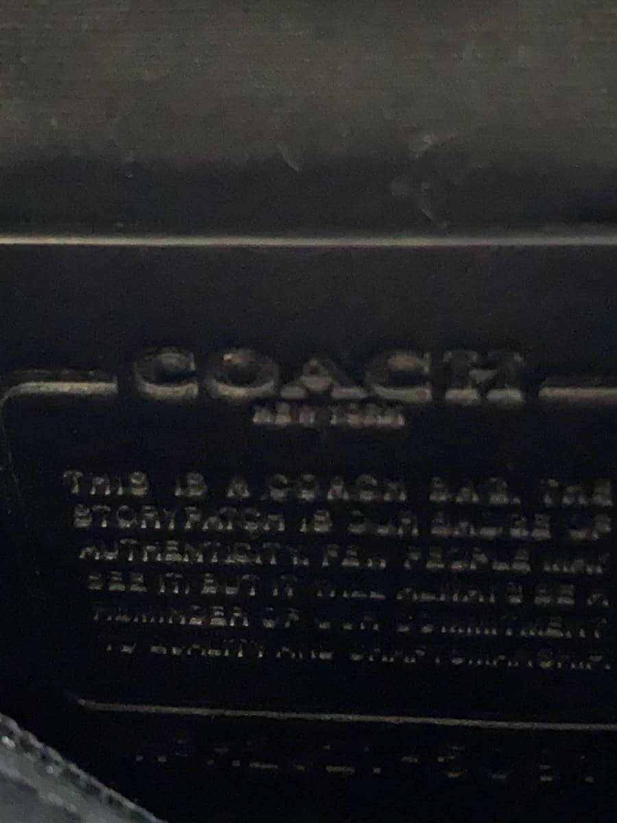 COACH Backpack Leather BLK 5091 5