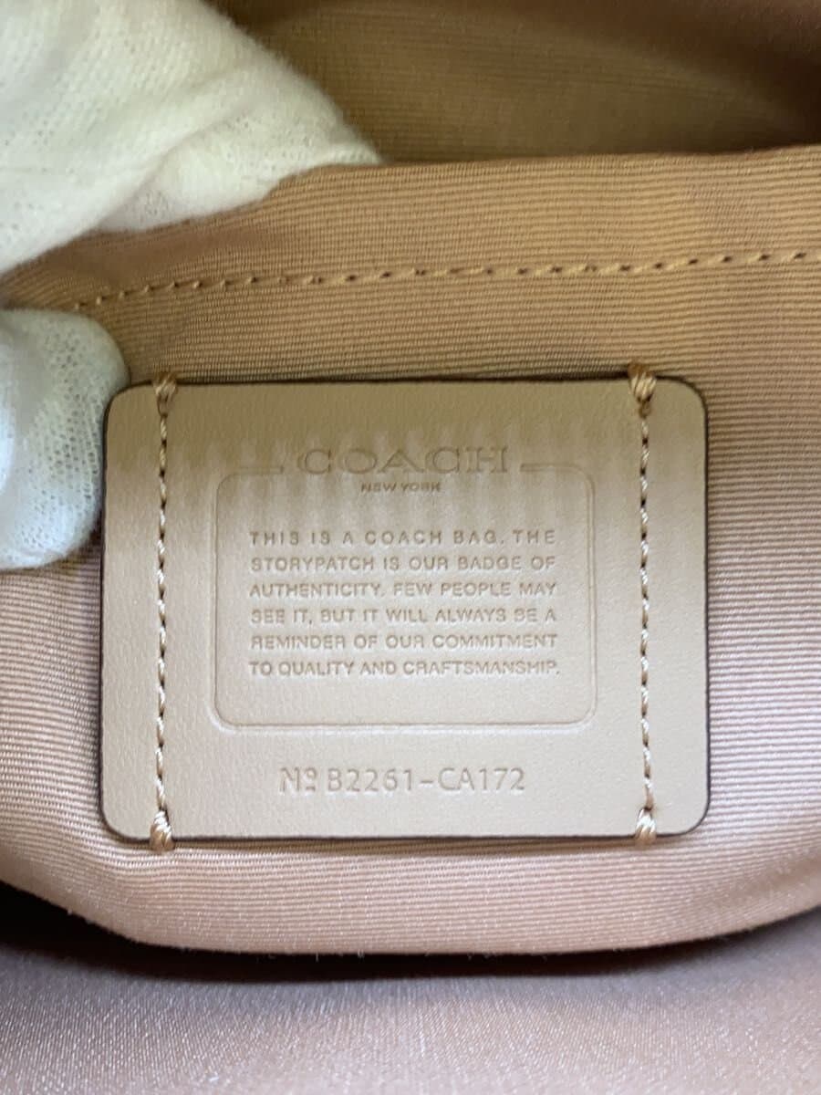 COACH Jamie Camera Bag Signature Shoulder Bag Leather BEG All Over Pattern CA172 7