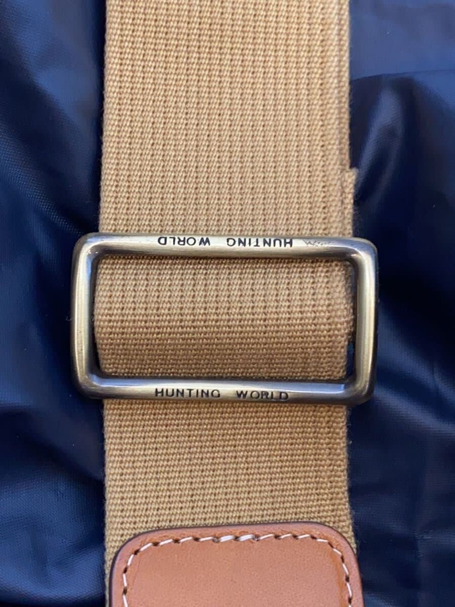 HUNTING WORLD Messenger Bag Nylon NVY 071704 Damage 9