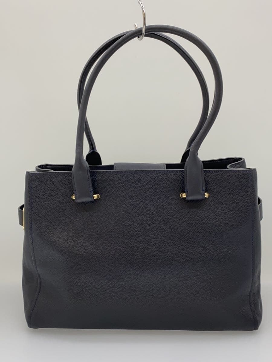 COACH Handbag Leather Navy F36488 3