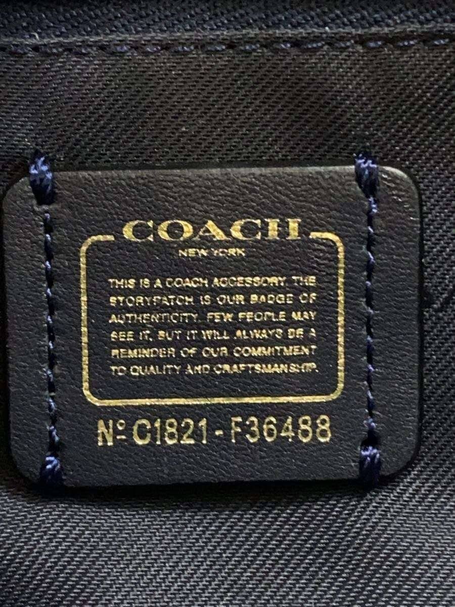 COACH Handbag Leather Navy F36488 5