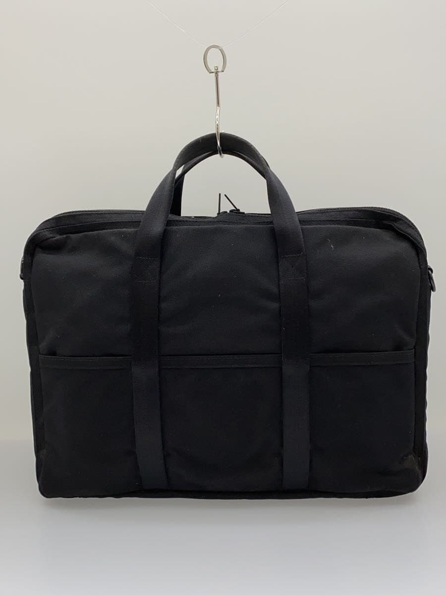 PORTER Briefcase Canvas Black Solid Color 3