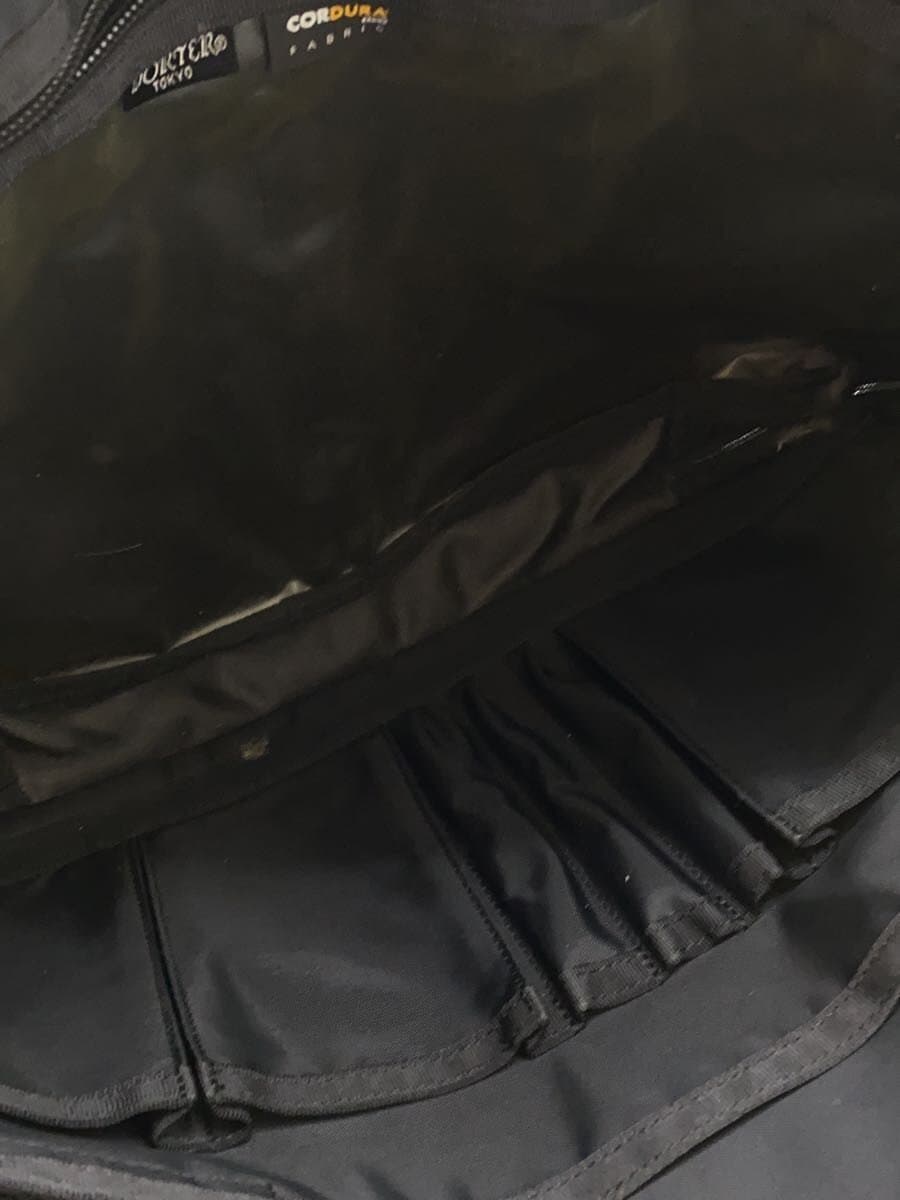 PORTER Briefcase Canvas Black Solid Color 6