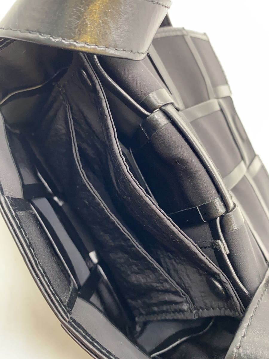 BOTTEGA VENETA Cassette Shoulder Bag Leather BLK 667048 7