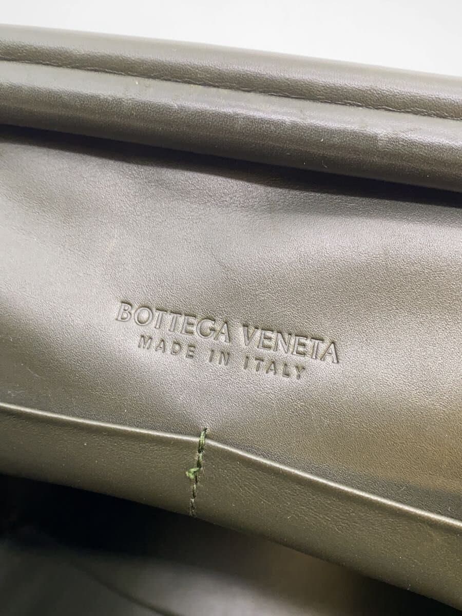 BOTTEGA VENETA Clutch Bag Leather BLK Magnet Gamaguchi 5